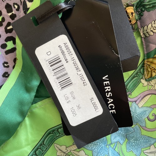 Versace Barocco Satin Shirt Women's - IT 36 - RRP $1095.New With Tags. - Picture 12 of 21