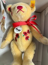 2009 STEIFF WILD ROSE CLASSIC TEDDYBEAR 18cm 7" 039881 MIB