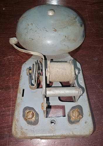 Warehouse Phone Ringer Vintage Metal Warehouse Office Phone Bell Ringer Gray - 5V - Untested ...
