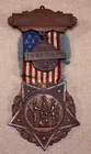 Antique Ladies GAR FCL Grand Army Of The Republic Civil War Veteran Medal Ribbon