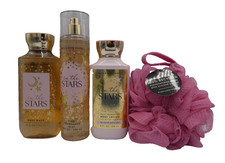 Bath  Body Works In the Stars BODY MIST SHOWER GEL LOTION  3 Pack  Sponge