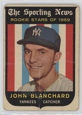 1959 Topps Sporting News Rookie Stars Johnny Blanchard #117 15wb