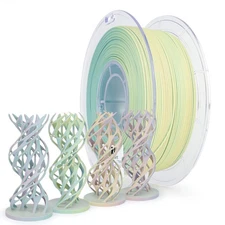 Ziro 3D Tri-Color Matte PLA 1.75mm 1kg, Dimensional Accuracy +/- 0.03mm