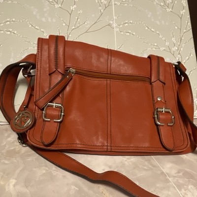 Relic Rust Shoulder Bag with Buckle Accent, Zipper, Inner and Outer pockets