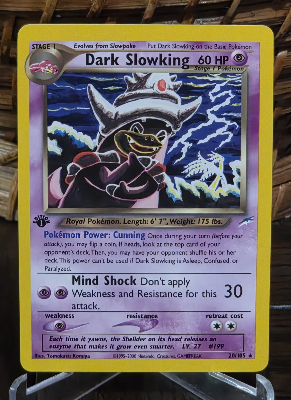 Pokémon TCG Dark Slowking Neo Destiny 20 Regular 1st Edition Rare - LP
