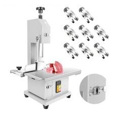 1000W Electric Bone Saw Machine Commercial Bandsaw Machine Bone Cutter w/8Blades