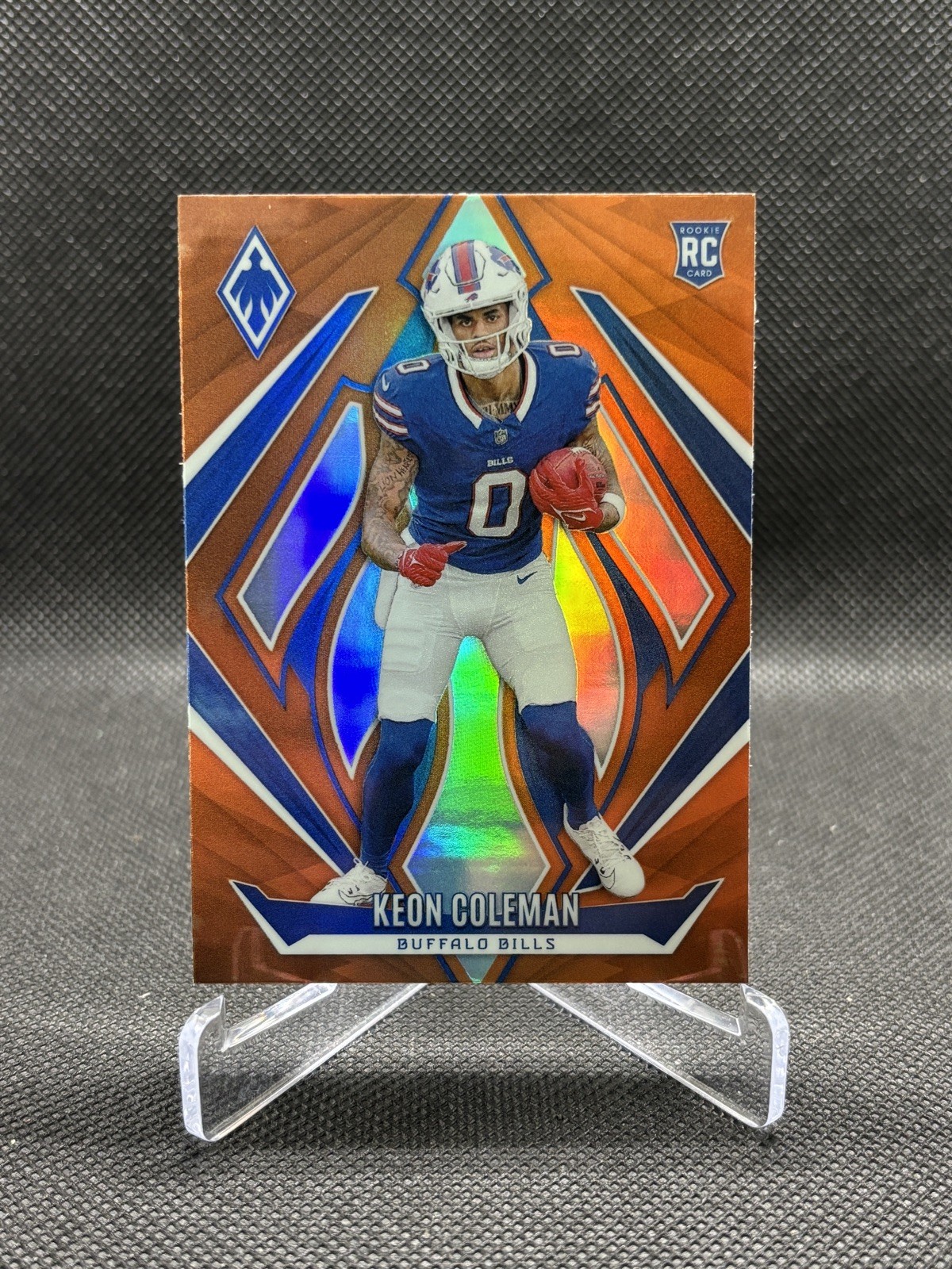 2024 Panini Phoenix #213 Keon Coleman Orange Fade RC - Buffalo Bills