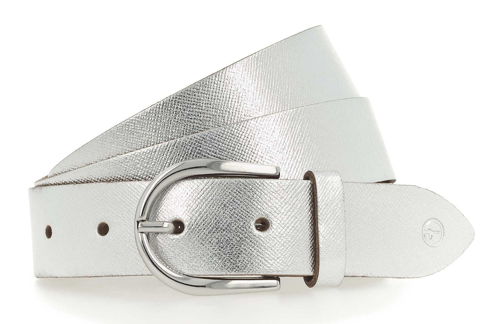 Tamaris belt Leather Belt W75 Silver
