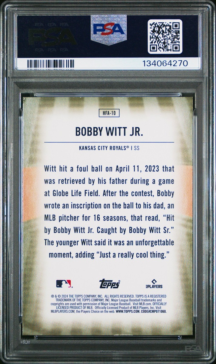 2024 Topps Series 1 - Home Field Advantage Bobby Witt Jr. #HFA-10