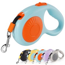 360 Tangle-Free Retractable Dog Leash with One-Handed Brake Pause Lock 10 ft...