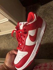 Size 9.5M - Nike Dunk Low University Red new