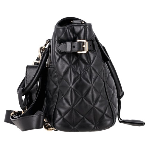 Mulberry Medium Cara Delevingne Quilted Convertible Backpack in Black Leather - Picture 2 of 9