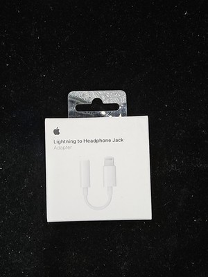 ¥Apple Lightning To Headphone Jack MMX62AM/A 3.5mm Adapter NEW SEALED