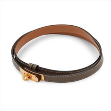 Herm s Kelly Belt Z:2021 Belt Veau Epsom Etoupe
