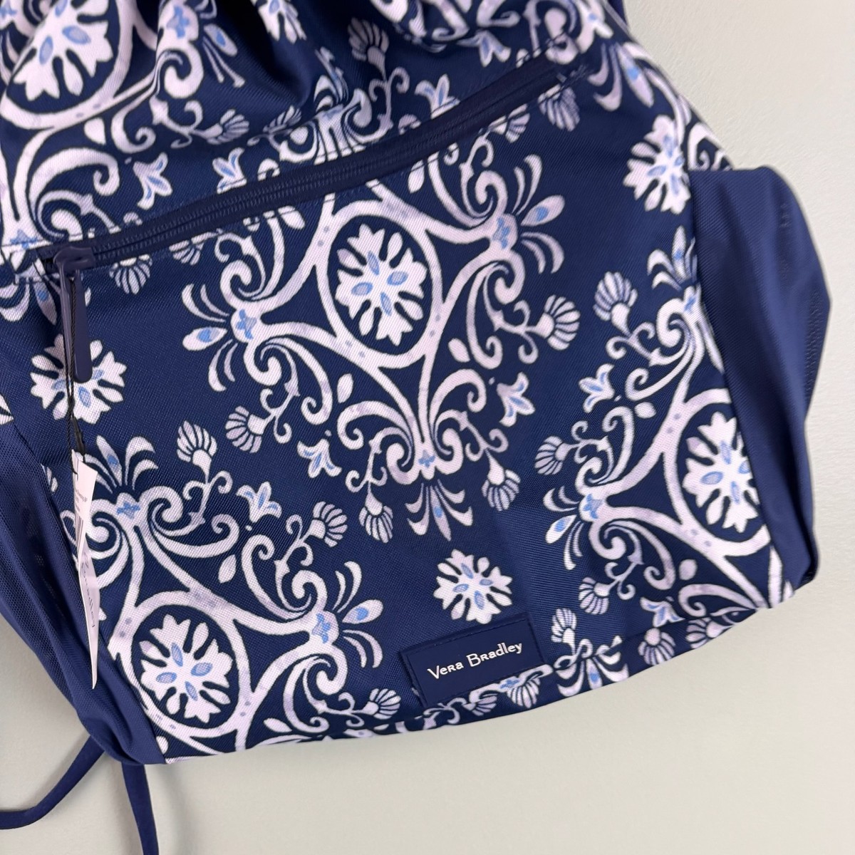 Vera Bradley Lighten Up Deluxe Drawstring Backpack Steel  display picture 3