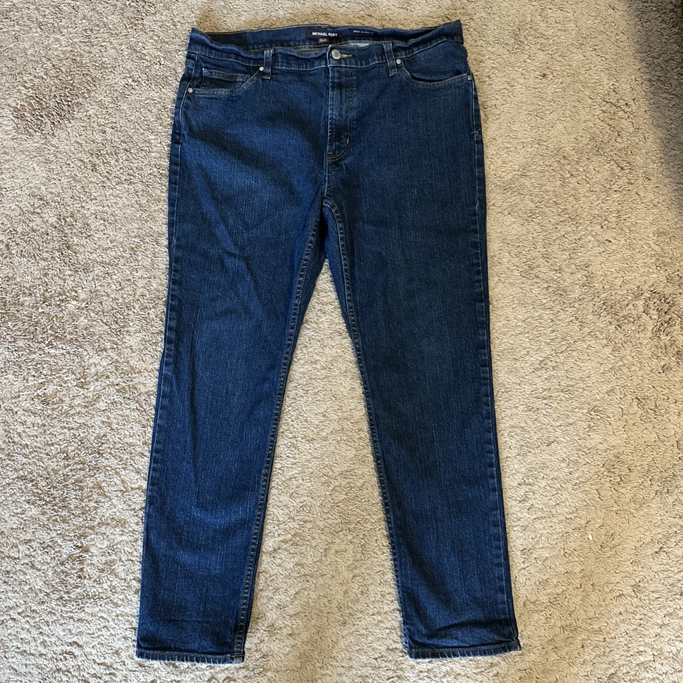 Michael Kors Men's Blue Straight Leg Jeans, Size 30x30, Cotton Denim - Image 3 of 4