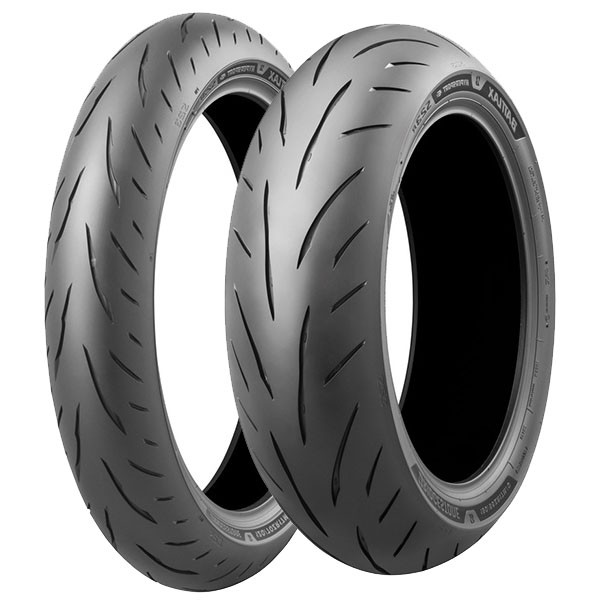 TYRE PAIR BRIDGESTONE 120/70-17 (58W) + 140/70-17 66H BATTLAX S23