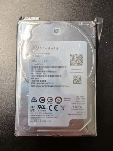 Seagate Enterprise 2TB 2.5" SATA Drive - ST2000NX0253 - Afbeelding 2 van 3