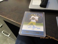 ian book rookie auto 2021 leaf ultimate draft blue numbered/35 gold rookies