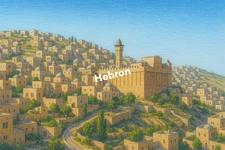 Hebron Coloured Pencil Art (AI GENERATED IMAGE)