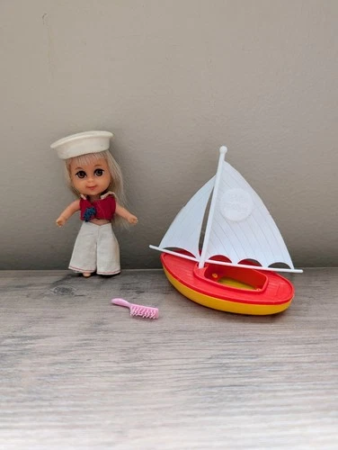 VTG Mattel Liddle Kiddle LOLA LIDDLE Sailor Doll w/Outfit Hat - READ