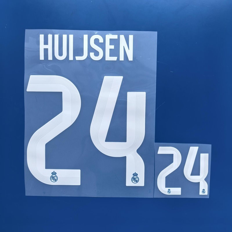 Huijsen 2025-26 Real Madrid Player Size Nameset Name Number ID Print