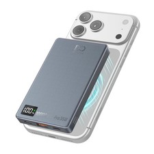 Magnetic Power Bank 10000mAh, PD 35W Fast Charging Portable Gray Blue