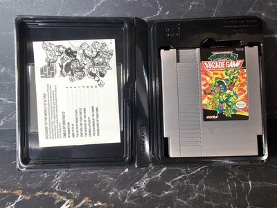 TMNT 2  The Arcade Game NES Cart + Manual + Custom box