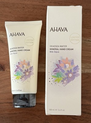 AHAVA Dead Sea Water Mineral Hand Cream BIBI AQUA 3.4 oz NIB Seal LIMITED ED