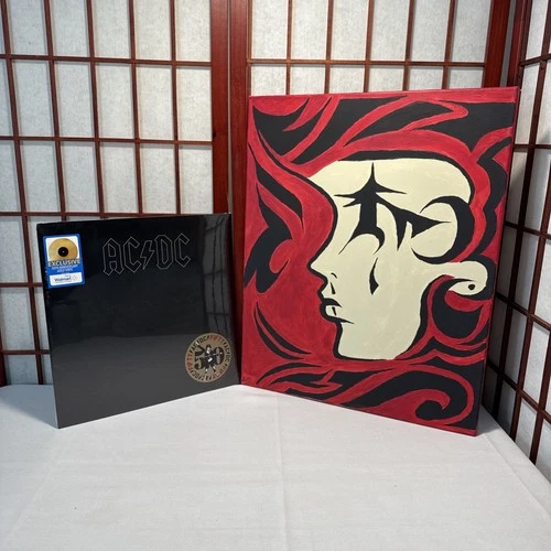 AC/DC Back In Black LP Fifty 50th Anniversary Edition GOLD Color Vinyl Exclus R9