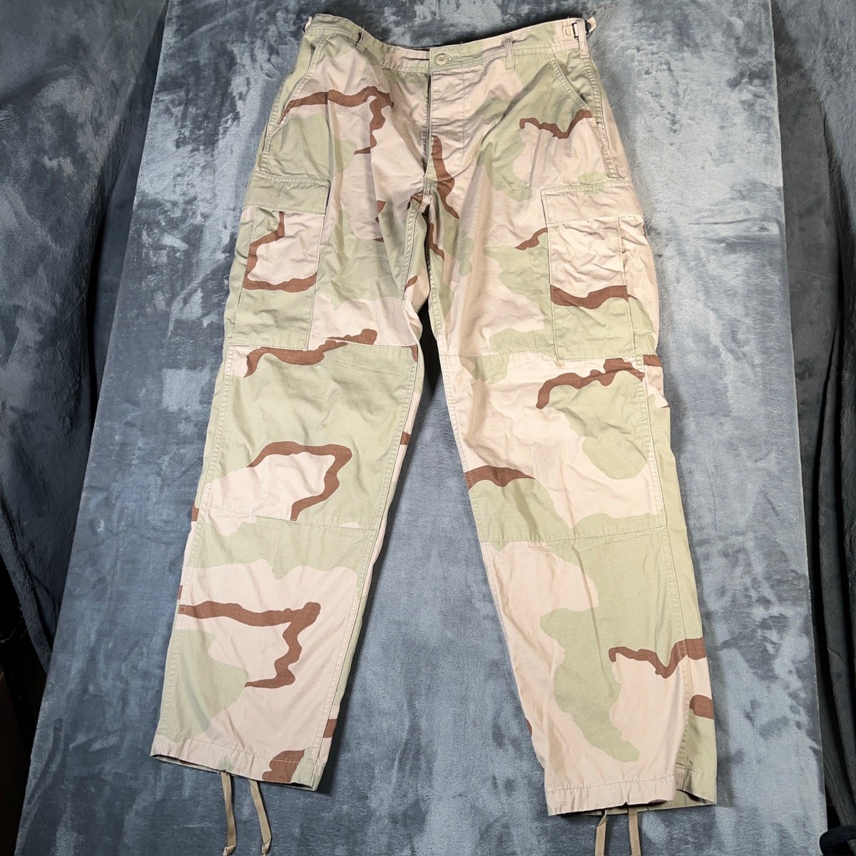 US Army Desert Camo Pants Men's Medium Regular DCU Military Cargo