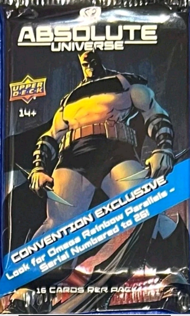 SDCC 2026 DC Absolute Batman Universe Exclusive Trading Card Single Pack In Hand