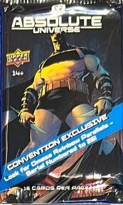 SDCC 2026 DC Absolute Batman Universe Exclusive Trading Card Single Pack In Hand