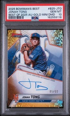 2025 Bowman's Best - Best of 2025 Autographs Jonah Tong #B25-JTO