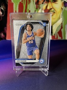 2024-25 Prizm Jared McCain RC Glitter Rookie SSP #222 76ers PSA 9