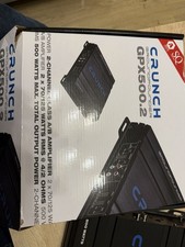 Crunch GPX-500.2 Car-Hifi Verstärker Endstufe 2-Kanal Auto KFZ Amp 500 WATT