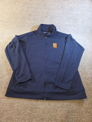 Womens Syracuse University Full Zip Jacket NCAA Antiqua Desert Dry Size XL Navy