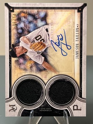 2018 Topps Museum Collection Signature Swatches Dual /74 #DRA-JT Jameson Taillon