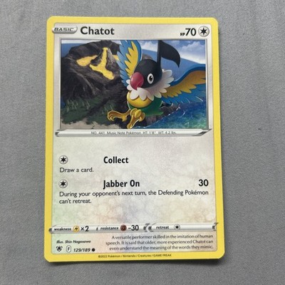 pokemon chatot card Chatot Pokemon Card