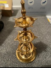 Standing Brass Kerala Samai Diwali Deepak for Puja Traditional Panchmahal Pooja