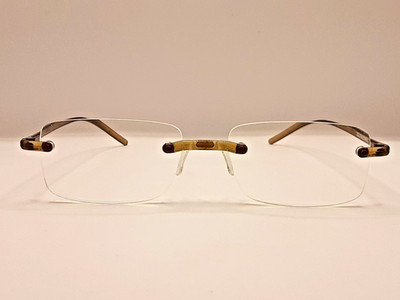 SWISS FLEX Clear Brown/Rimless, Swiss made, Frame Only 55-20-140 18/B7
