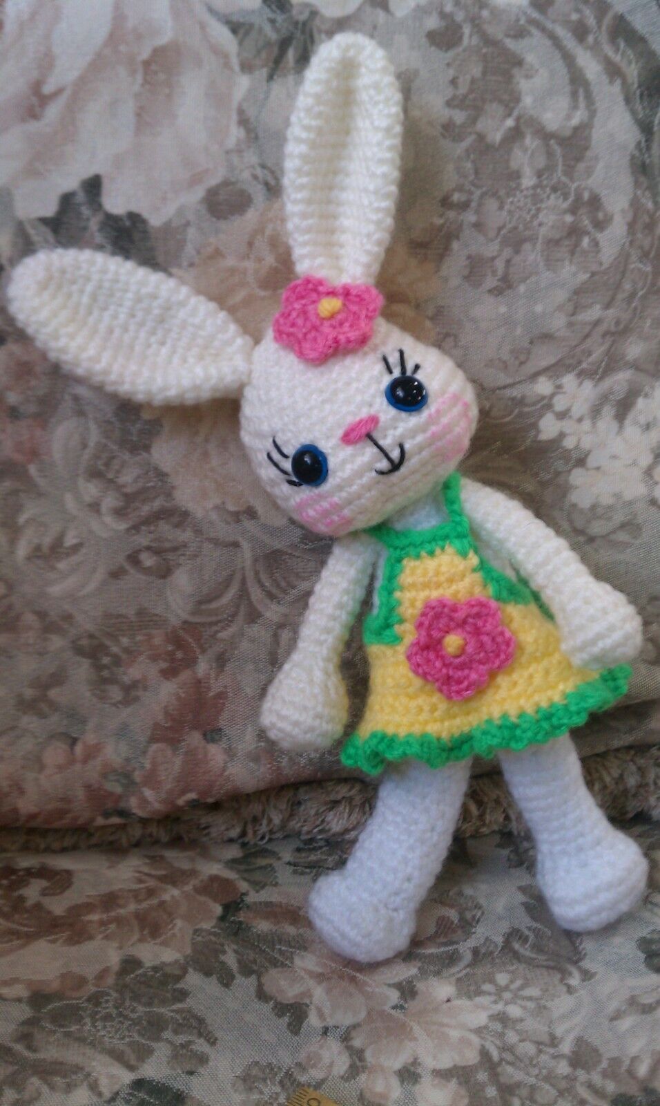 Limited time cheap sale Magic Forest Bunny named Rosie - handcrafted Ranking TOP3 amigurumi bunny