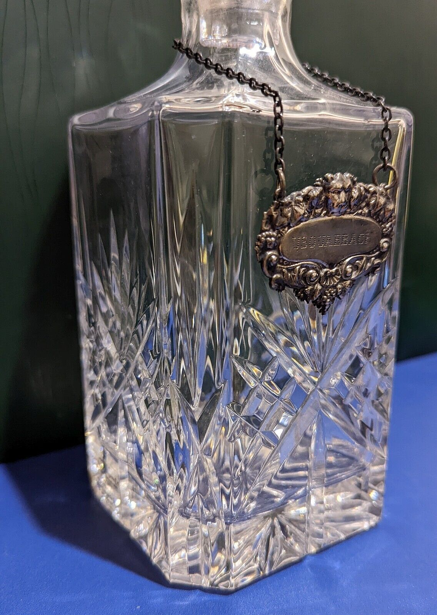 RARE USQUAEBACH SCOTCH WHISKEY WHISKY BOTTLE BADGE HEAVY CUT