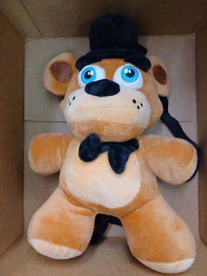 BIOWORLD Original Five Nights At Freddy's Freddy Plush Backpack With Zipped Pocket NWT