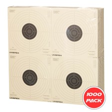 Umarex Shooting Paper Targets 17x17cm 1000 BULK Gun Range Club Bullseye 