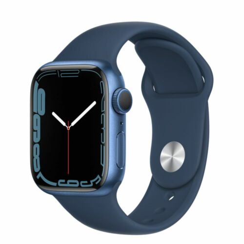 Smartwatch Apple Watch Serie 7 GPS 41mm CASSA Alluminio Blu CINTURINO Blue MKN13