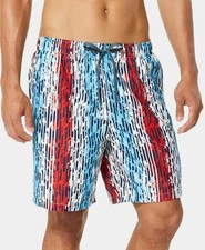Speedo Men's Americana Star Racer 7" Swim Trunks sz med ethereal blue new nwt