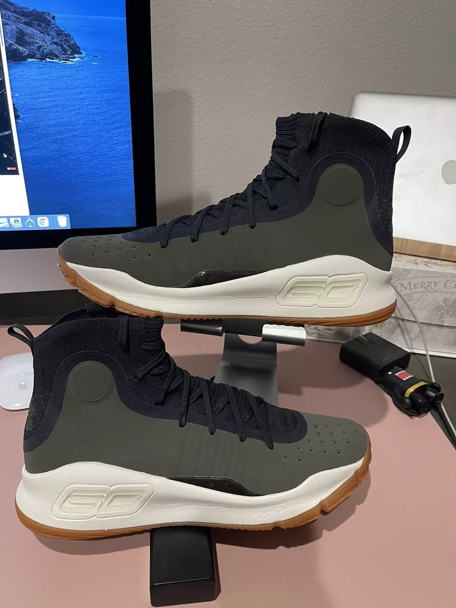 Under Armour Curry 4 Olive Green Gun 1298306 008 US Men s Size 12 Limited 2018
