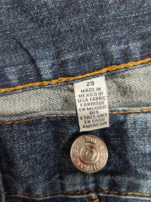 True Religion Womens Size 29 Boot Cut Cryd Mud Slinger w