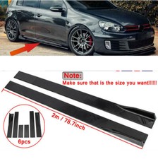 Car Side Skirts Spoiler Lip Panel Extension For Ford Fiesta ST MK5 6 Mk7 MK7.5
